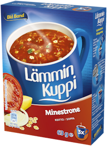 Blå Band Lämmin Kuppi Minestrone 3x21g