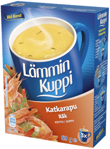 Blå Band Lämmin Kuppi Katkarapukeitto 3x23g