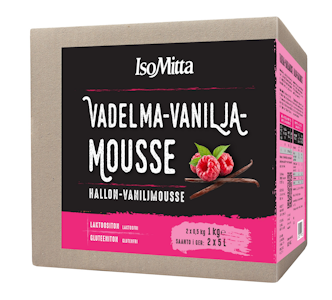 IsoMitta Vadelma-vaniljamousse-ainekset 2x500g