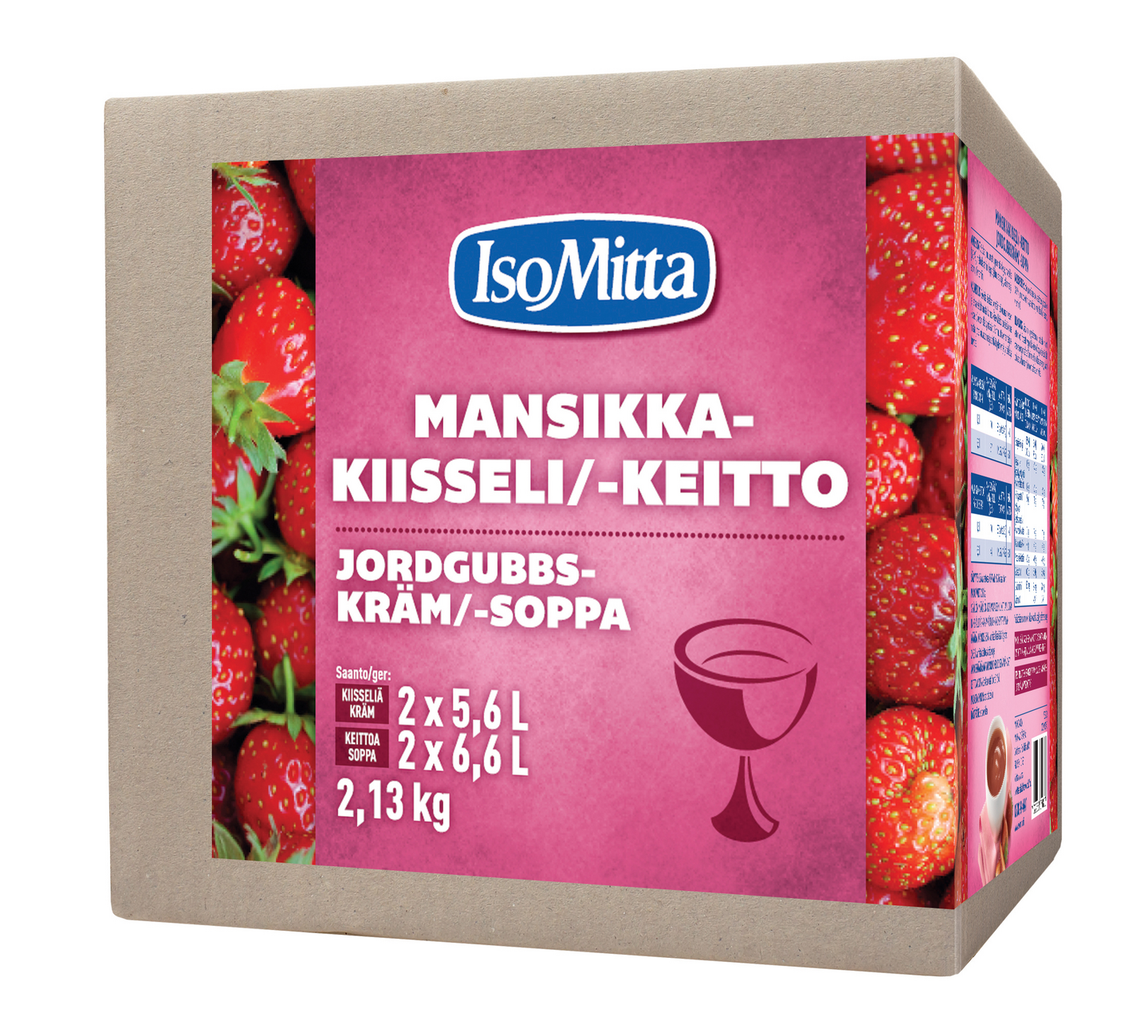 IsoMitta Mansikkakiisseli/-keitto 2x1065g