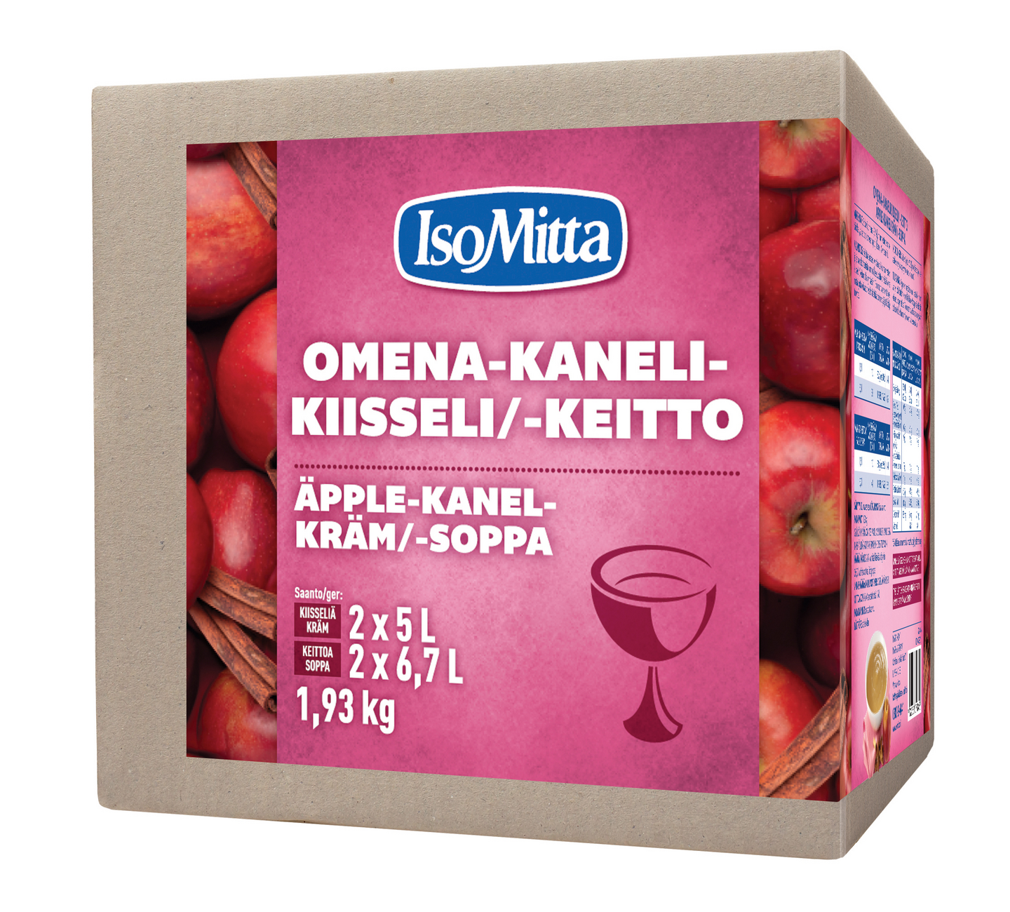 IsoMitta Omena-Kanelikiisseli/-keitto 2x965g