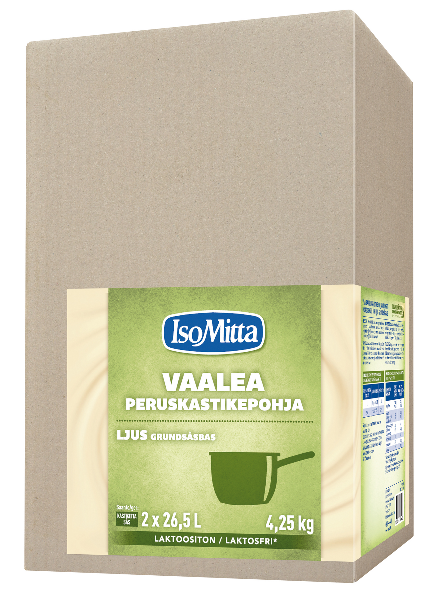 IsoMitta Vaalea peruskastikepohja 2x2,13kg