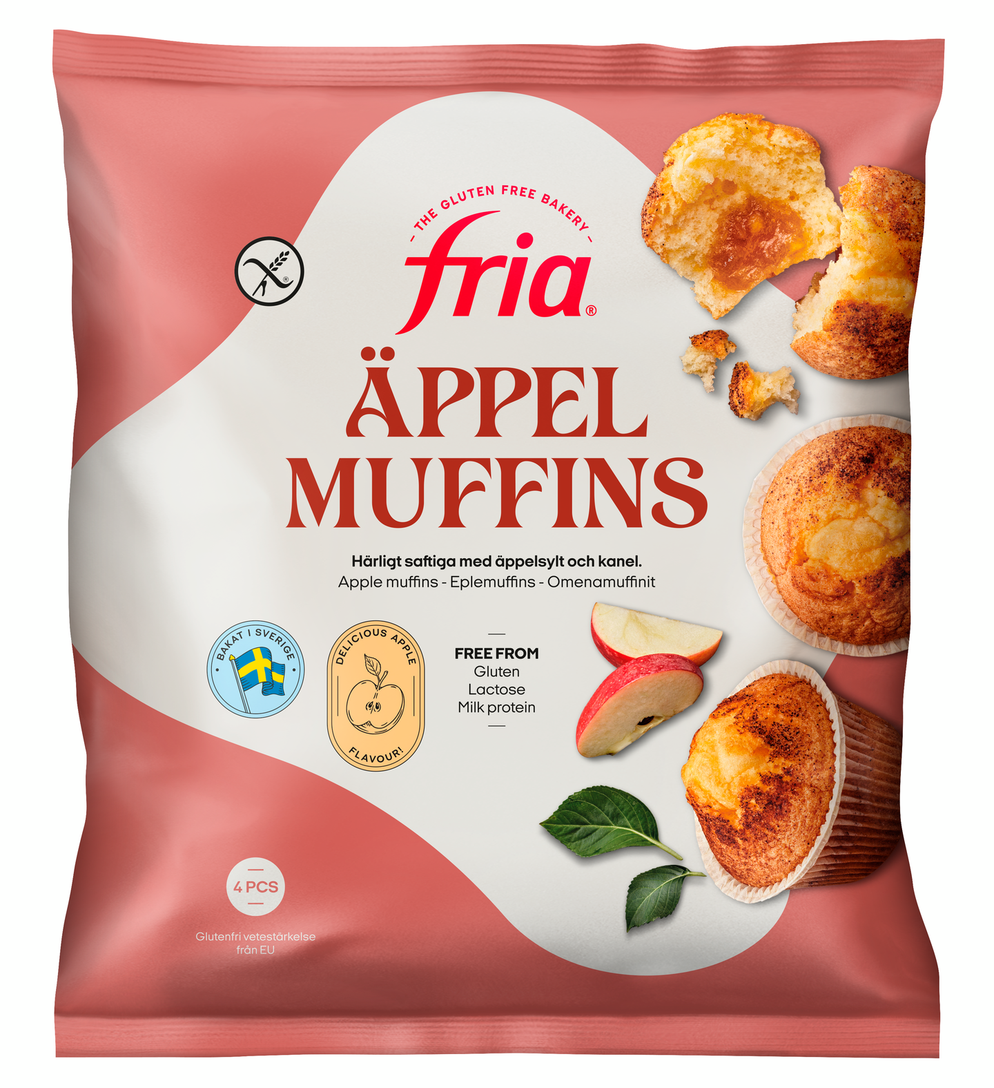 Fria Bröd omenamuffini 4 kpl/200 g gton pakaste