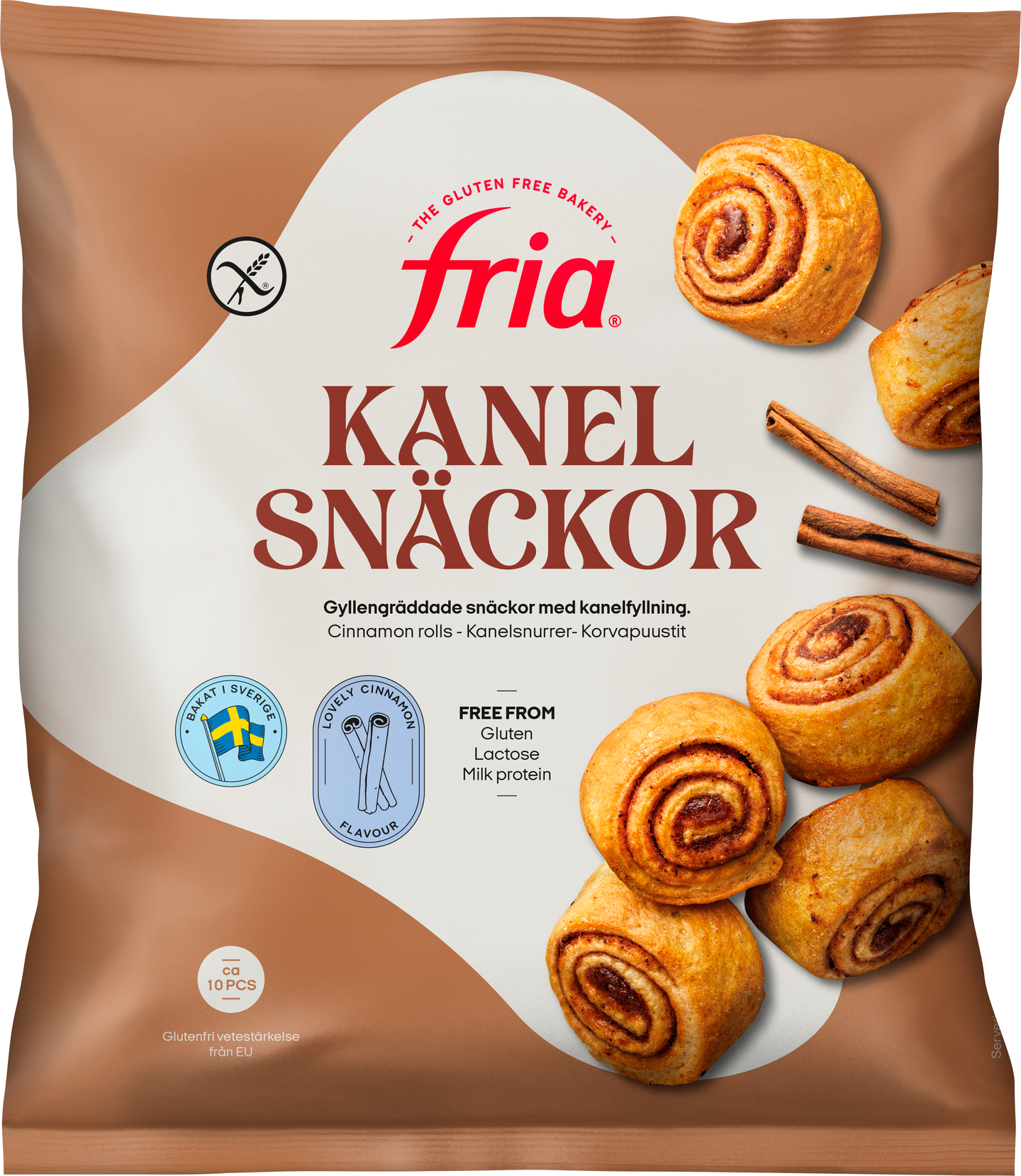 Fria gluteeniton korvapuusti 10kpl/280g pakaste