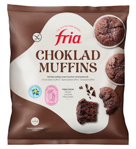 Fria Chokladmuffins 240g/4kpl Suklaamuffini gluteeniton pakaste