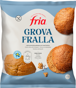 Fria gluteeniton karkea sämpylä 4kpl/280g pakaste