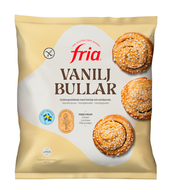 Fria vaniljapulla gluteeniton 4 kpl/230 g pakaste