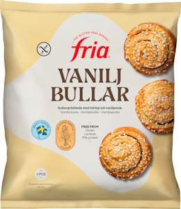 Fria vaniljapulla gluteeniton 4 kpl/230 g pakaste