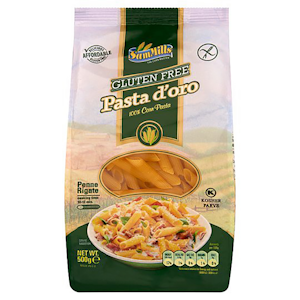 SamMills Pasta D'oro penne luontaisesti gluteeniton pasta 500g