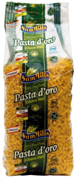 SamMills Pasta D'oro 5kg fusilli luontaisesti gluteeniton pasta