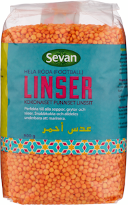 Sevan Punaiset linssit 900g