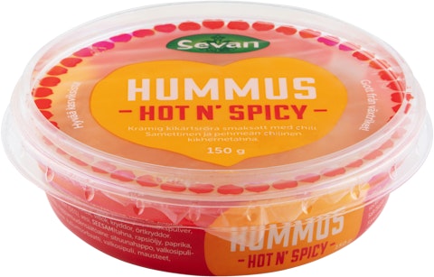 Sevan hummus 150g hot and spicy