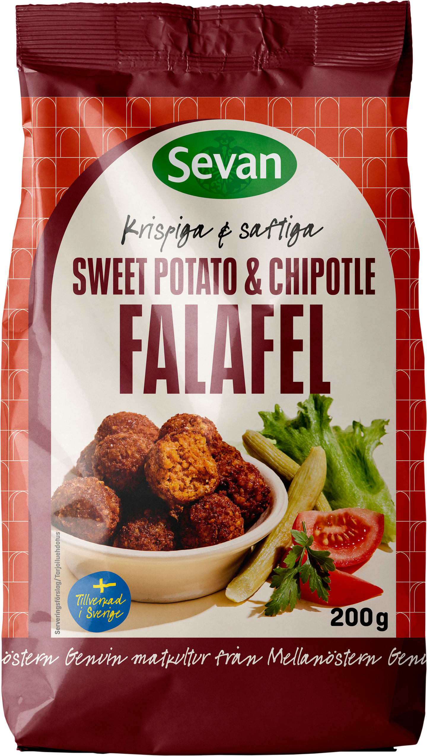 Sevan falafel 200g sweet potato chipotle