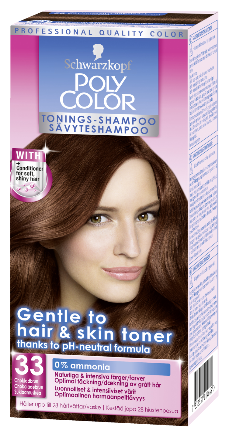 Poly Color 33 sävyteshampoo Suklaanruskea