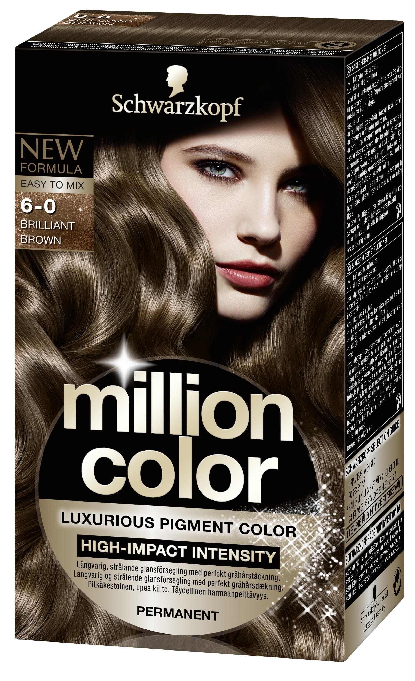 Темная краска для волос. Schwarzkopf million Color 6-0. Краска для волос шварцкопф 6.0. Краска для волос шварцкопф холодный каштановый. Холодный каштан краска для волос шварцкопф.