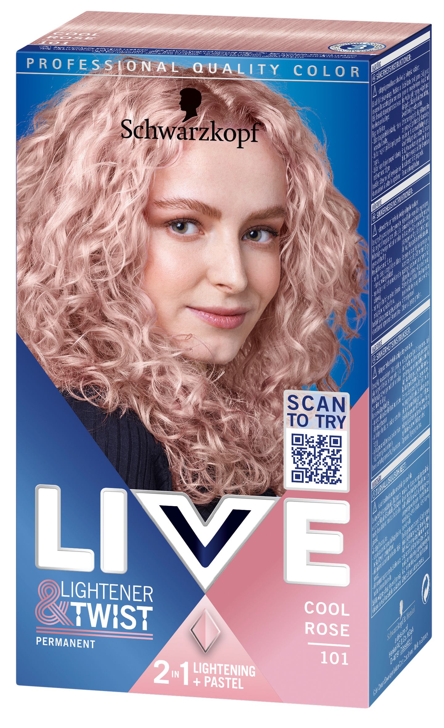 Schwarzkopf Live 101 Rose Blonde hiusväri