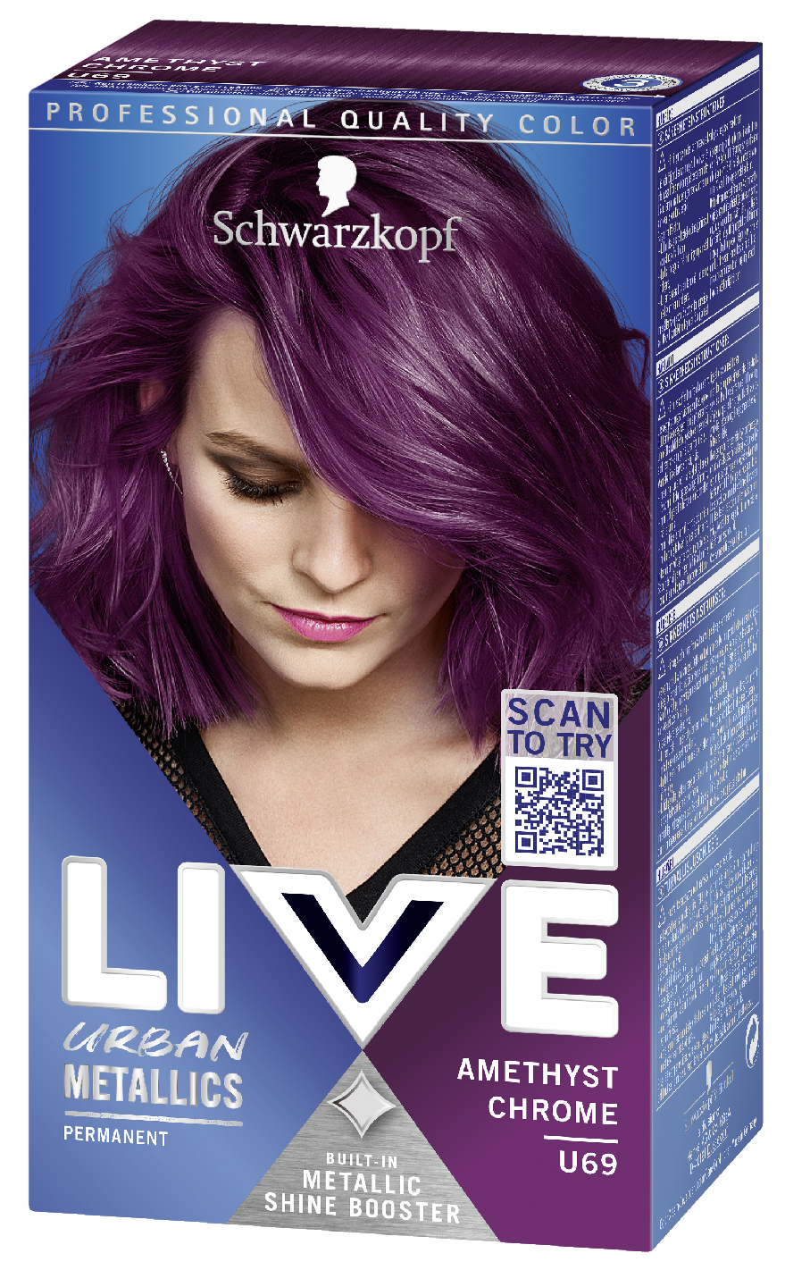 Schwarzkopf Live U69 Amethyst Chrome hiusväri