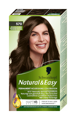 Schwarzkopf Natural & Easy hiusväri 570 Aito Kastanja Keskiruskea