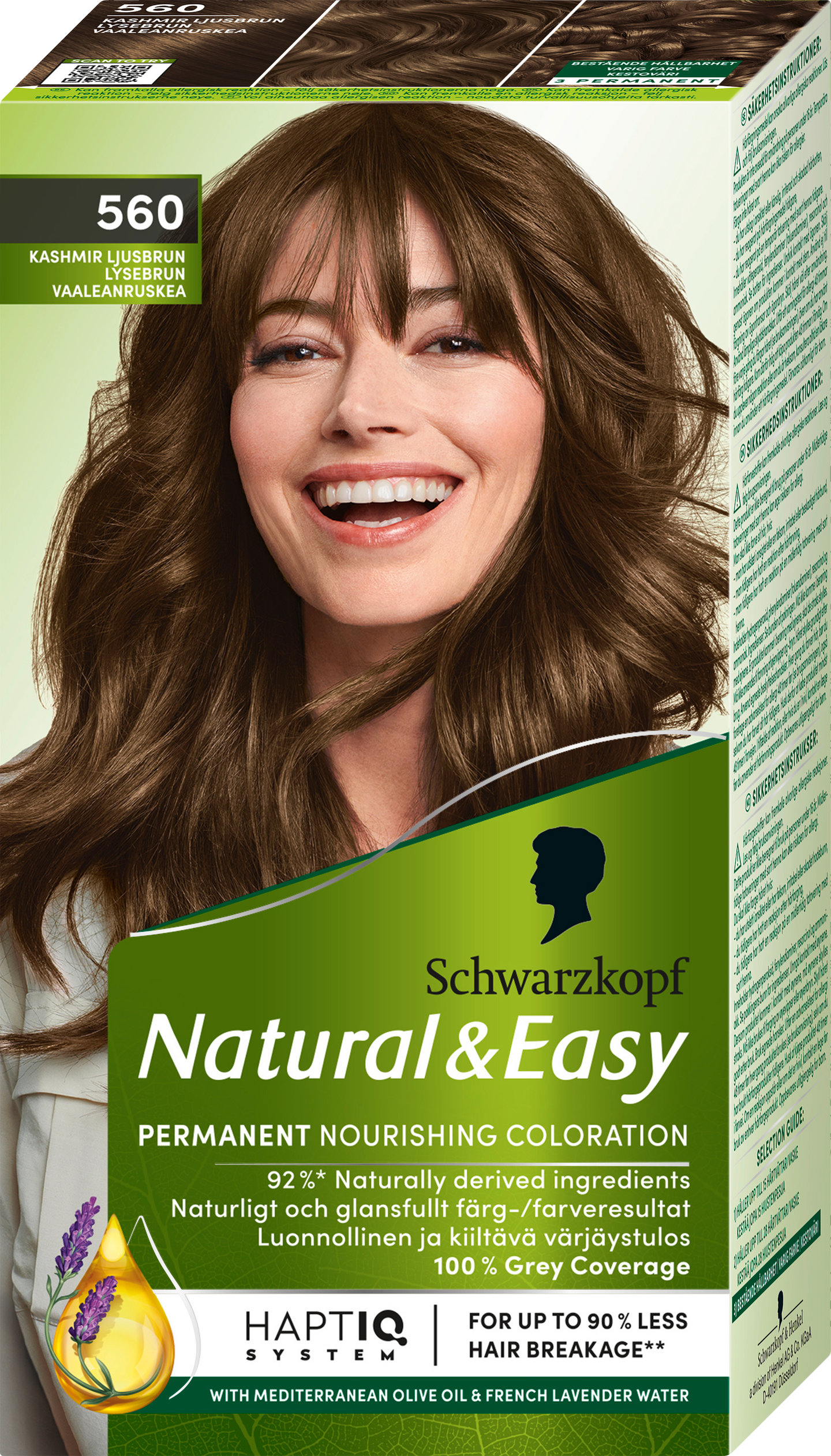 Schwarzkopf Natural & Easy hiusväri 560 Kashmir Vaaleanruskea