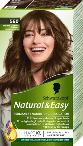 Schwarzkopf Natural & Easy hiusväri 560 Kashmir Vaaleanruskea