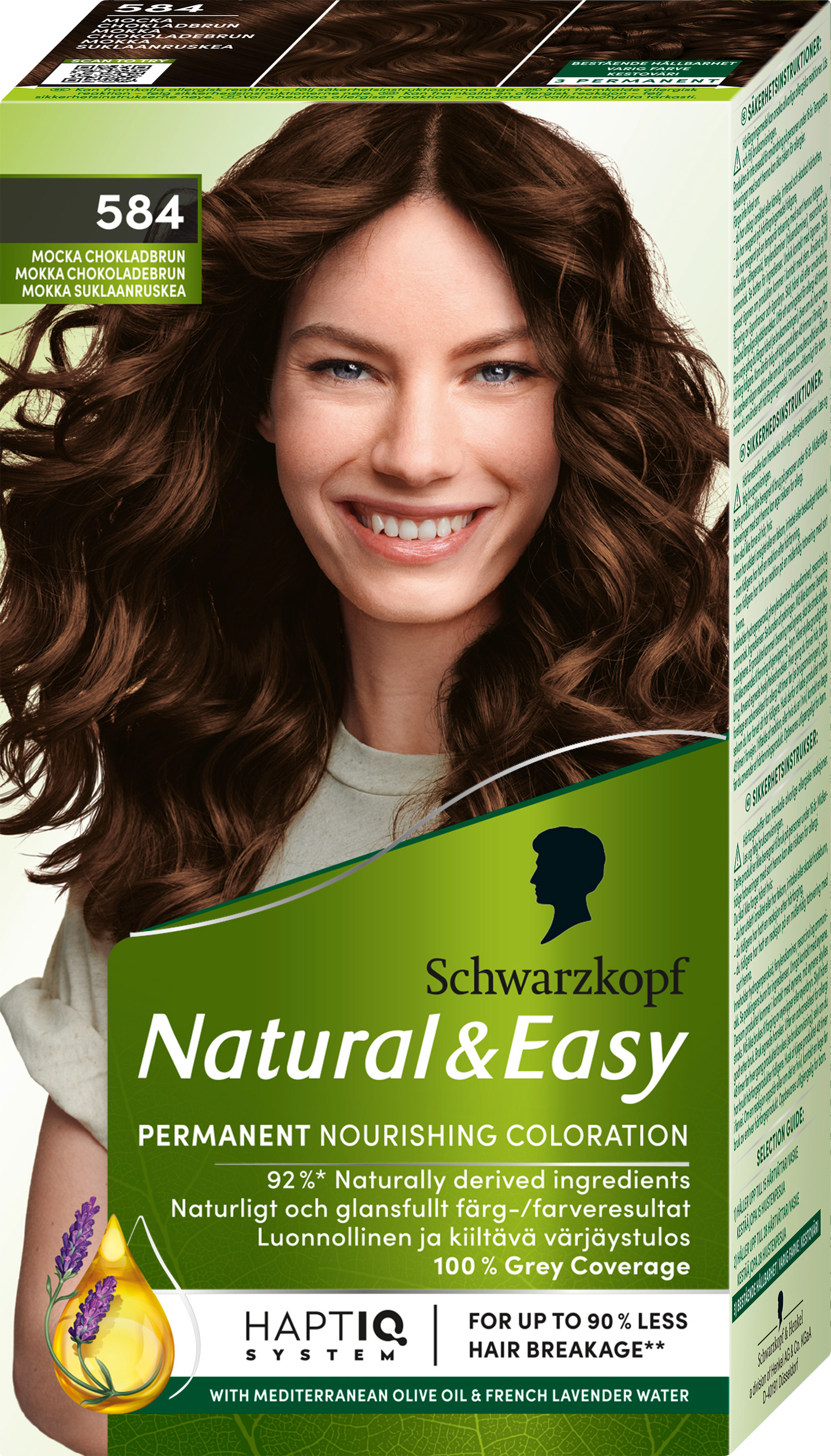 Schwarzkopf Natural & Easy hiusväri 584 Mokka Suklaanruskea