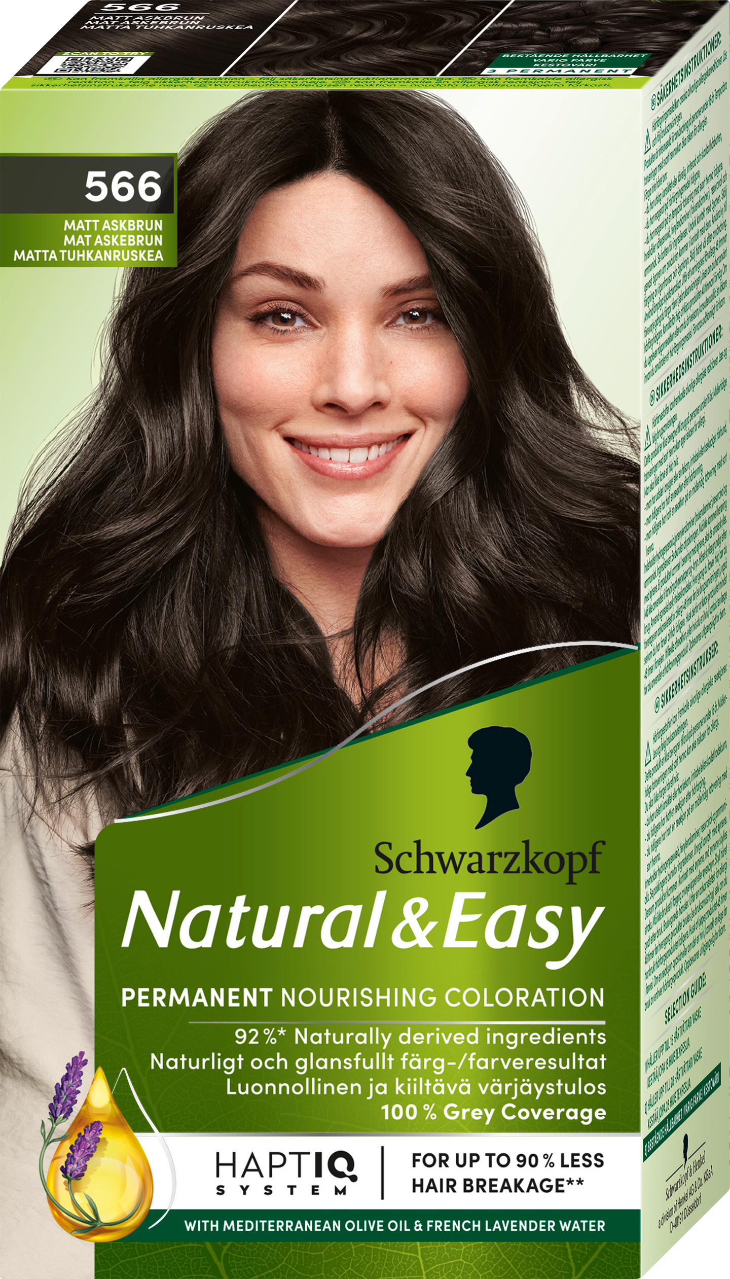 Schwarzkopf Natural & Easy hiusväri 566 Matta Tuhkanruskea