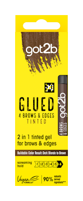 got2b muotoilugeeli 16ml 4 Brows & Edges Glued Gel Ruskea