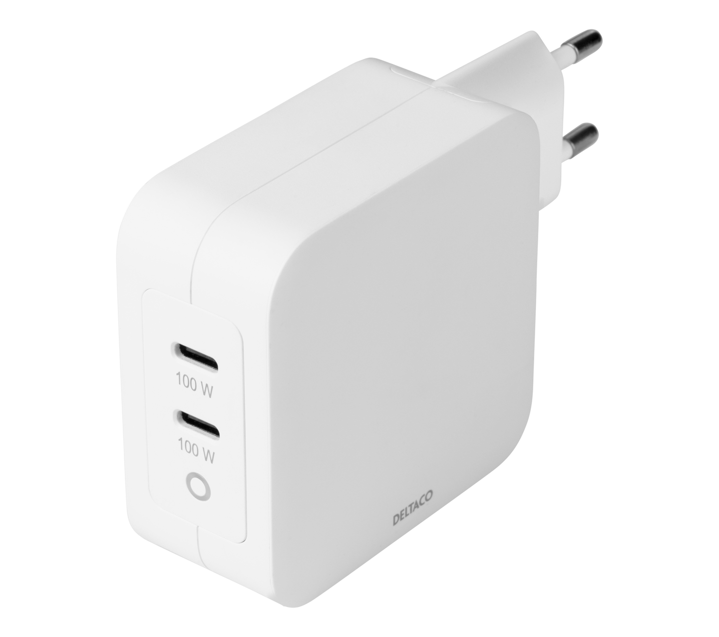 Deltaco USBC-GAN03 100W -seinälaturi