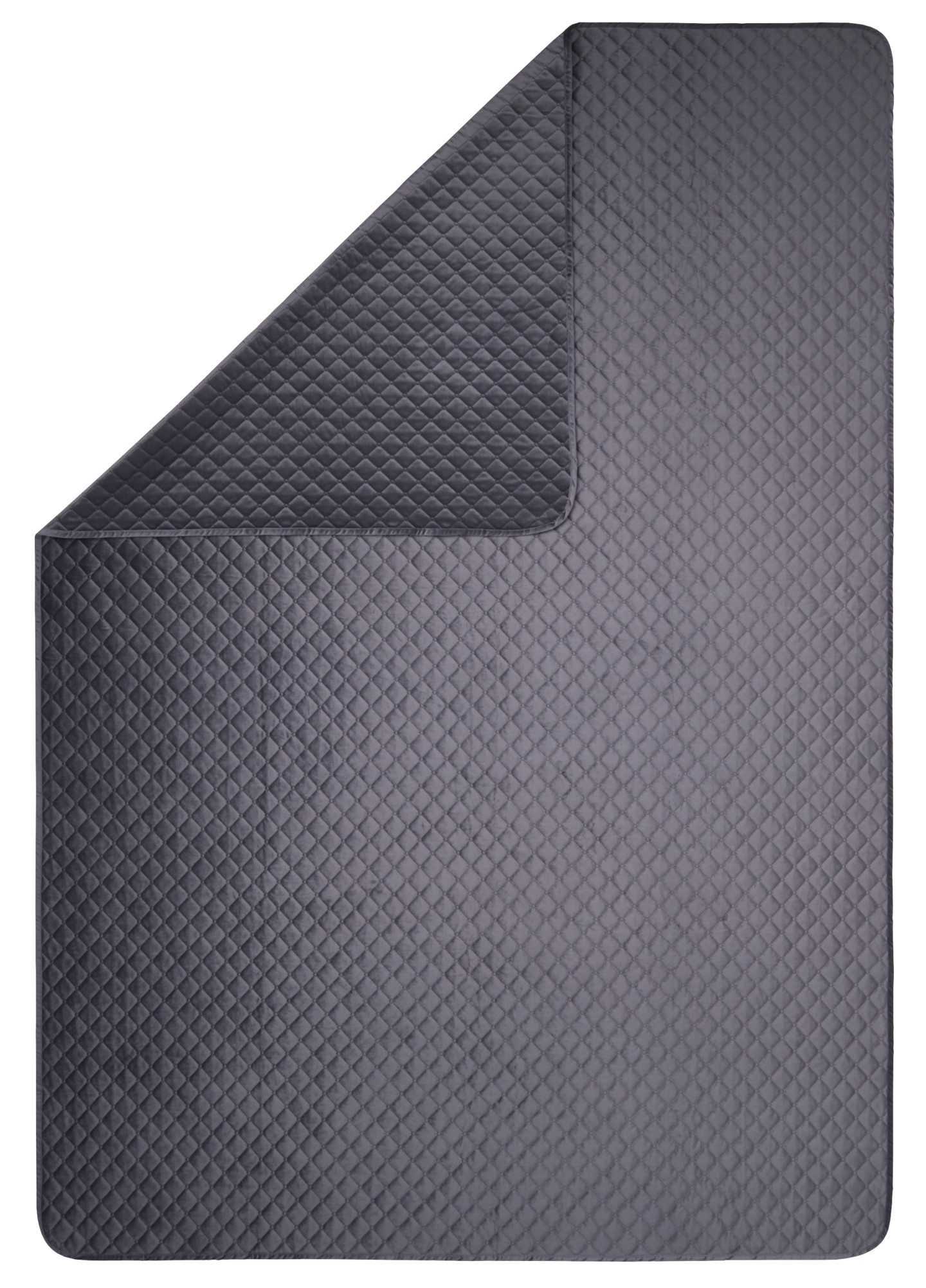 Hemtex 24h Velvet päiväpeite 180x260 cm tummanharmaa