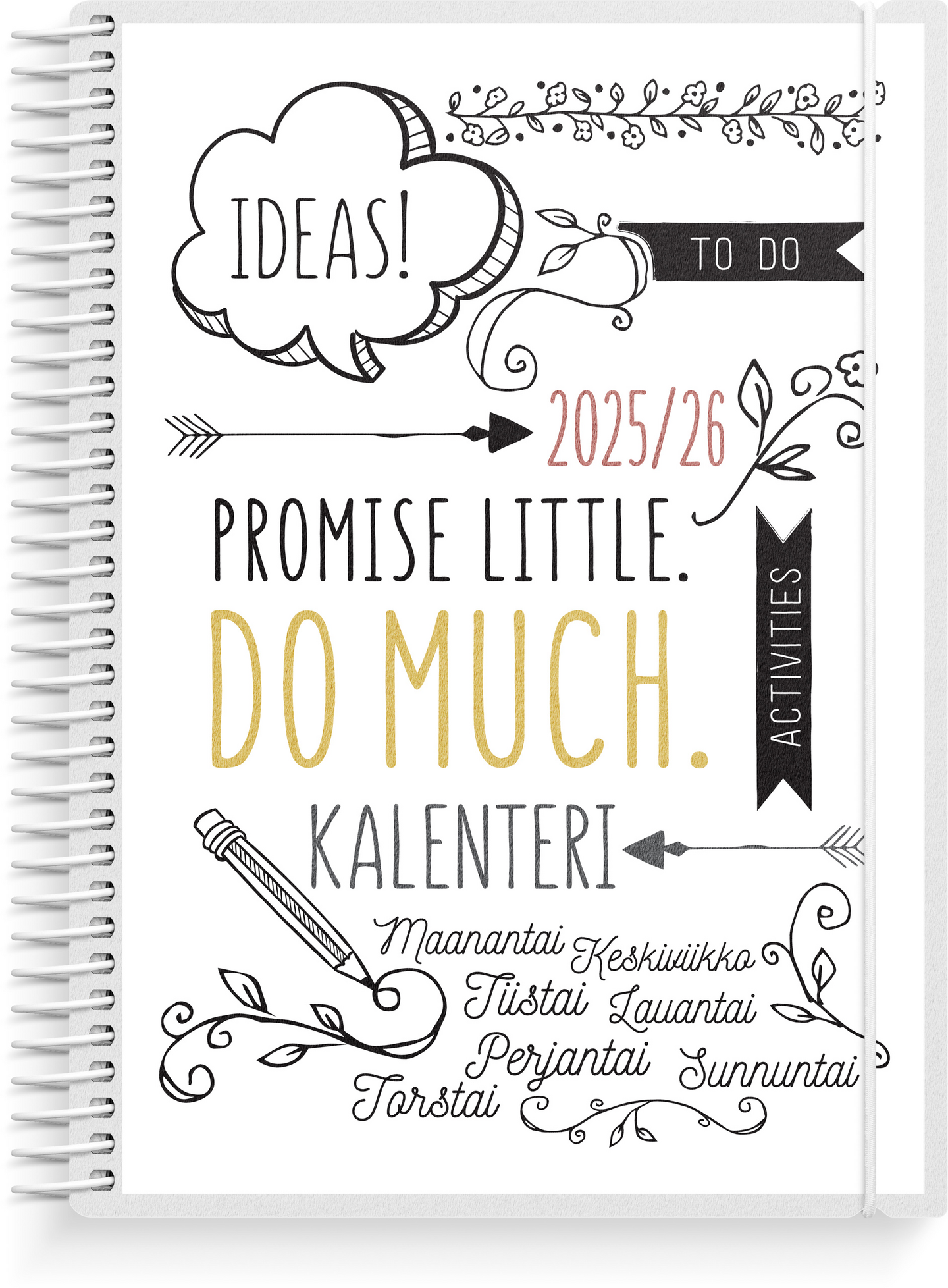 Burde kalenteri 25/26 Scribble A5