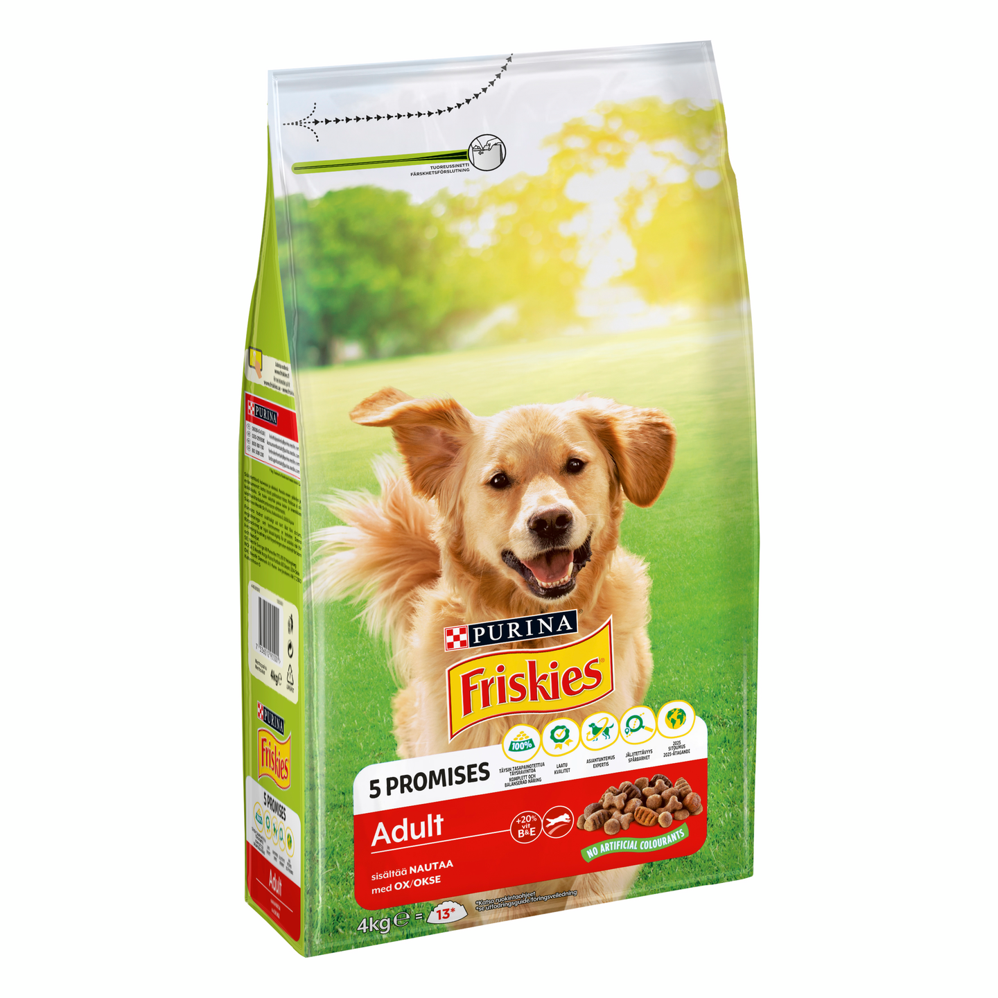 Friskies Adult Runsaasti Lihaa 4kg koiranruoka | K-Ruoka Verkkokauppa