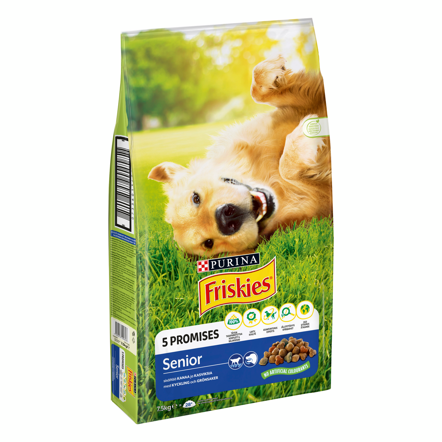 Friskies Senior Kanaa ja lisättyjä Kasviksia 7,5kg koiranruoka