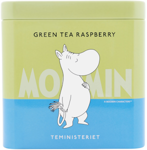 Moomin vihreä tee 100 g vadelma