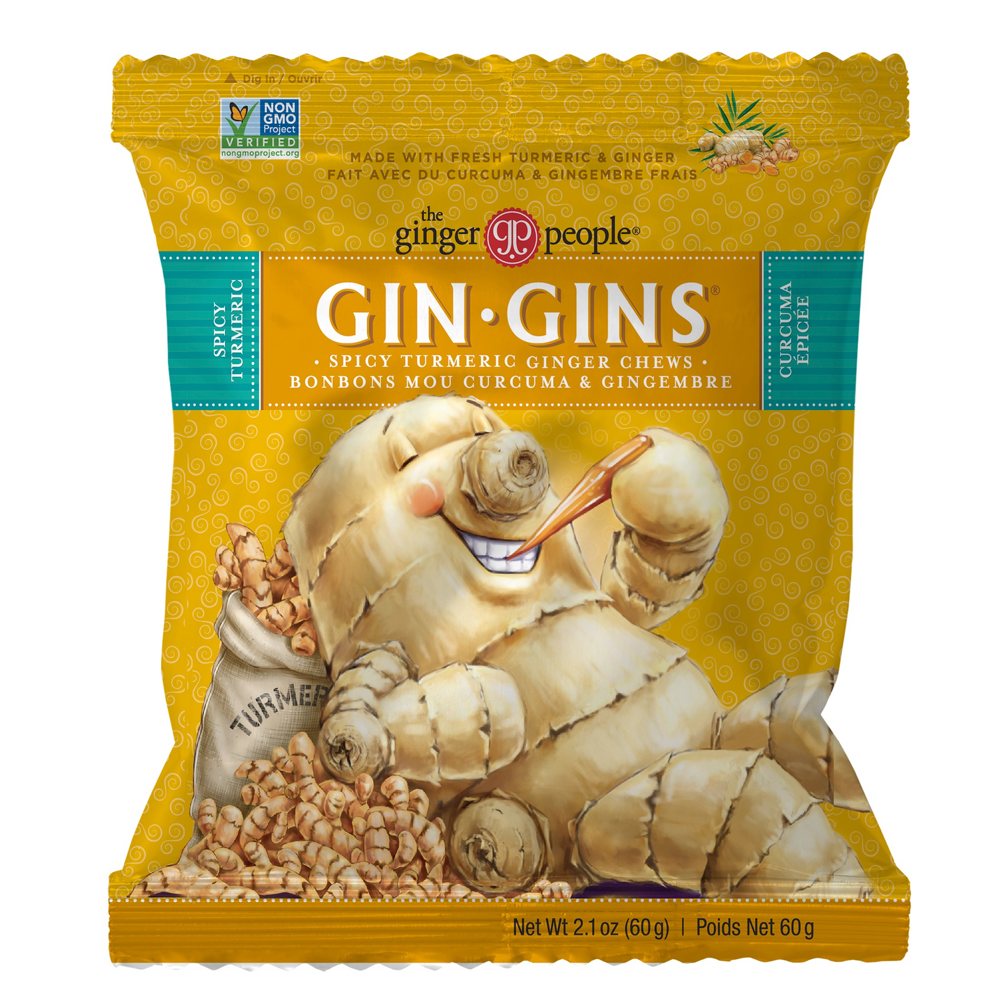 Ginger People inkiväärimak 60g kurkuma