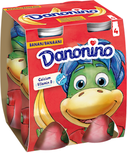 Danone Danonino jogurttijuoma 4x100g banaani