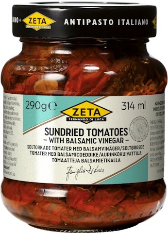 Zeta aurinkokuivattuja tomaatteja balsamietikalla 290g