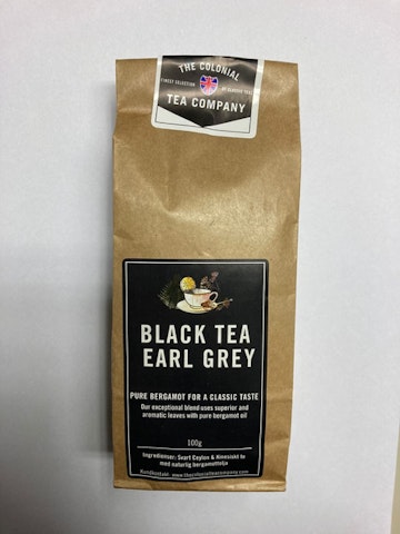 The Colonial Tea Company musta tee - Earl grey 100 g