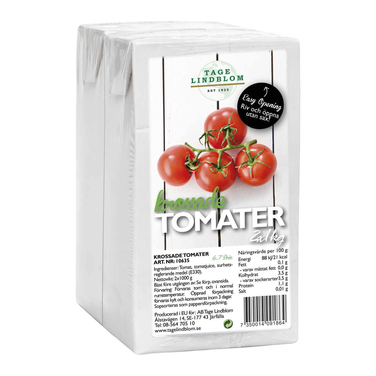 Tage Lindblom tomaattimurska tetra 2x1kg