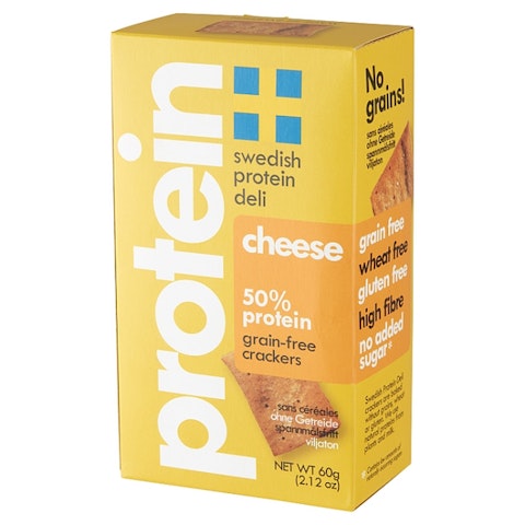 Swedish Protein Deli juustokeksi 60g 50% protein gluteeniton