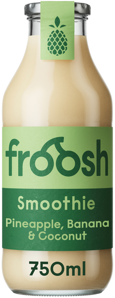 Froosh smoothie 750ml ananas-banaani-kookos — HoReCa-tukku Kespro