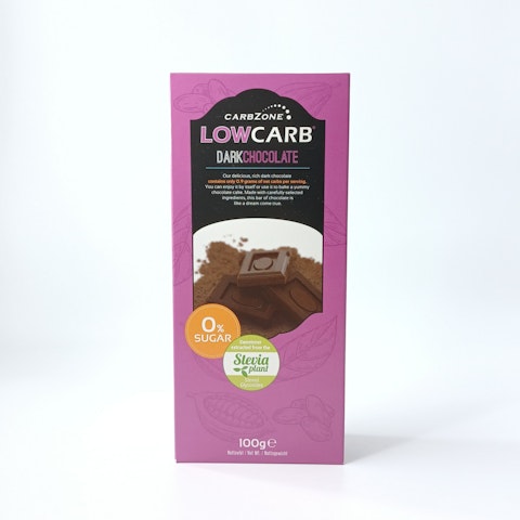 CarbZone Lowcarb tumma suklaa makeutusaineella 100g