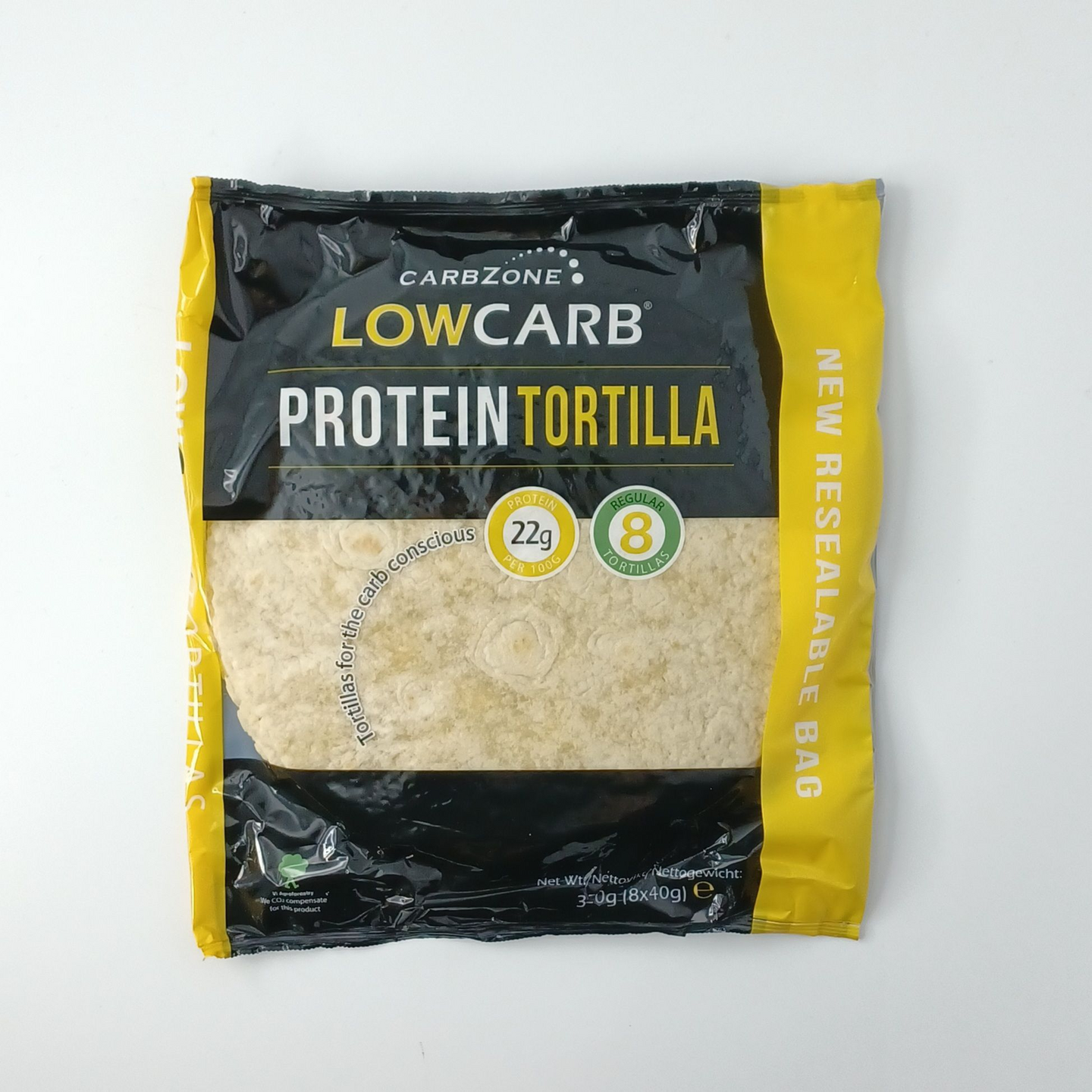 Vähähiilihydraattinen tortilla 8 kpl 320 g | K-Ruoka Verkkokauppa