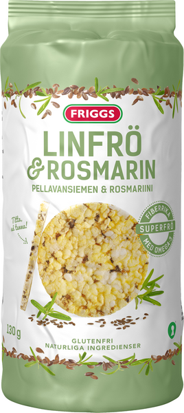 Friggs maissikakku 130g pellavansiemen & rosmariini