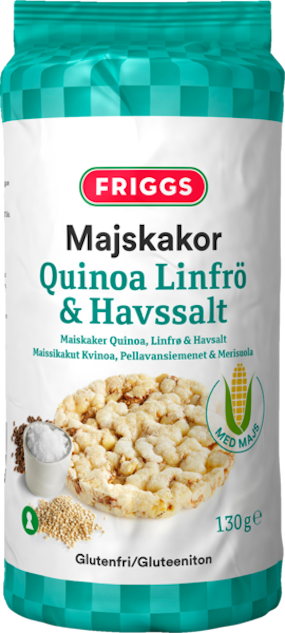 Friggs maissikakku 130g kvinoa, pellavansimen & merisuola — HoReCa-tukku  Kespro