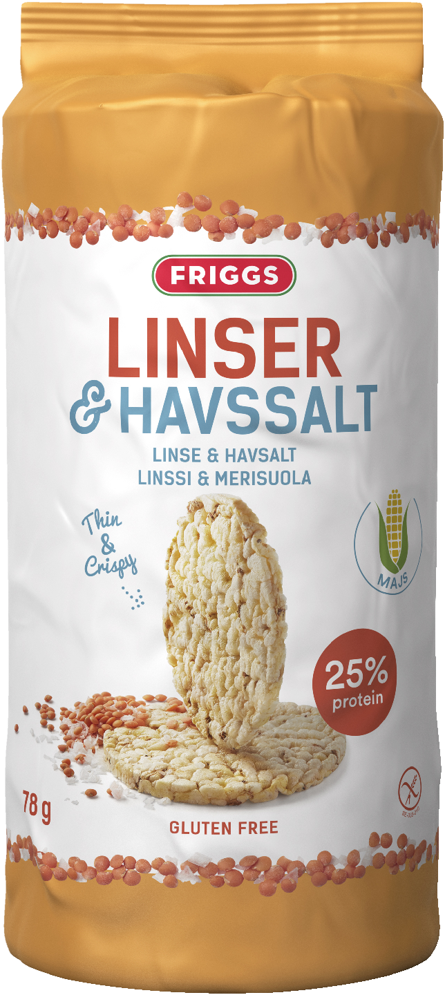 Friggs 78g maissikakku linssi merisuola