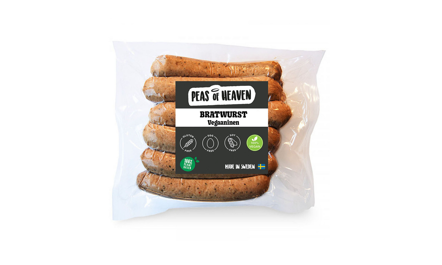 Peas of Heaven herneproteiini bratwurst vegaaninen 7x80g pakaste