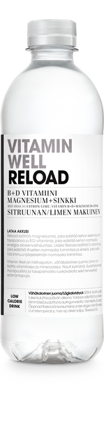 Vitamin Well Reload maustettu hiilihapoton juoma 500 ml