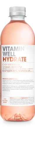 Vitamin Well Hydrate maustettu hiilihapoton juoma 0,5l