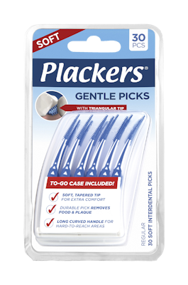 Plackers Gentle Picks Hammastikut 30 kpl