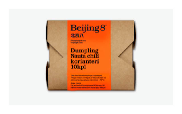 Beijing8 Dumpling nauta-korianteri 10kpl/180g pakaste